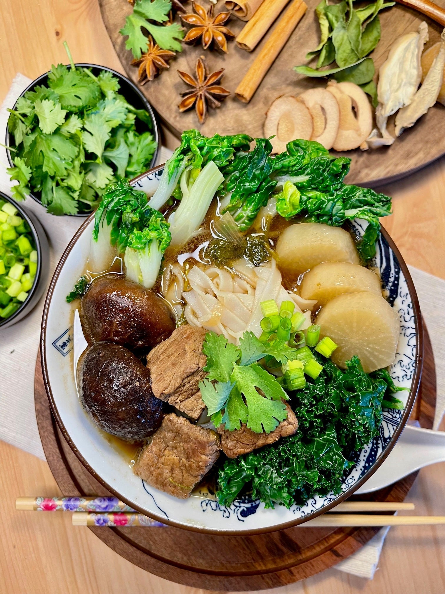 Thai Style Braised Beef Noodles Soup