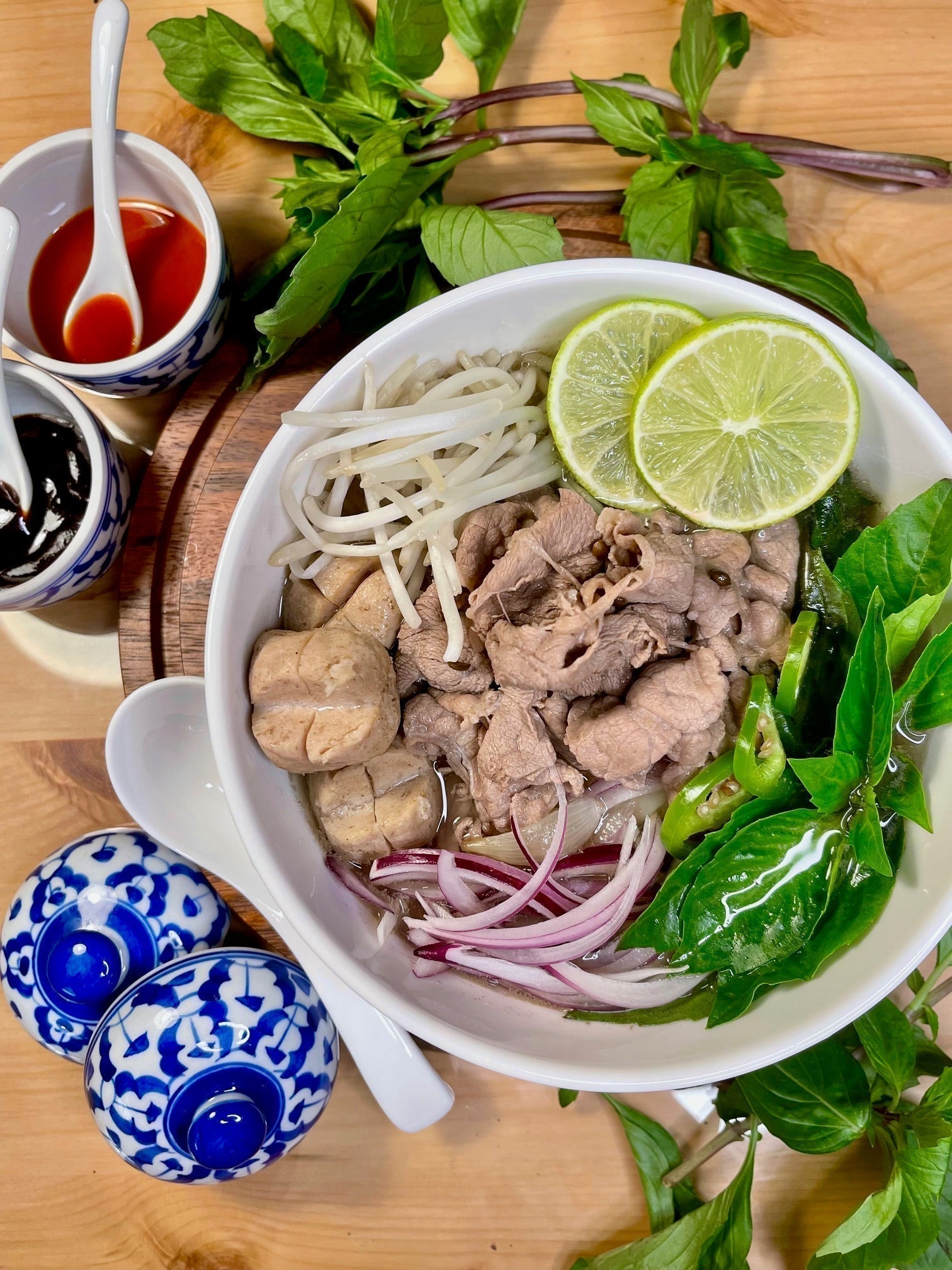 Pho Noodles Soup with Beef