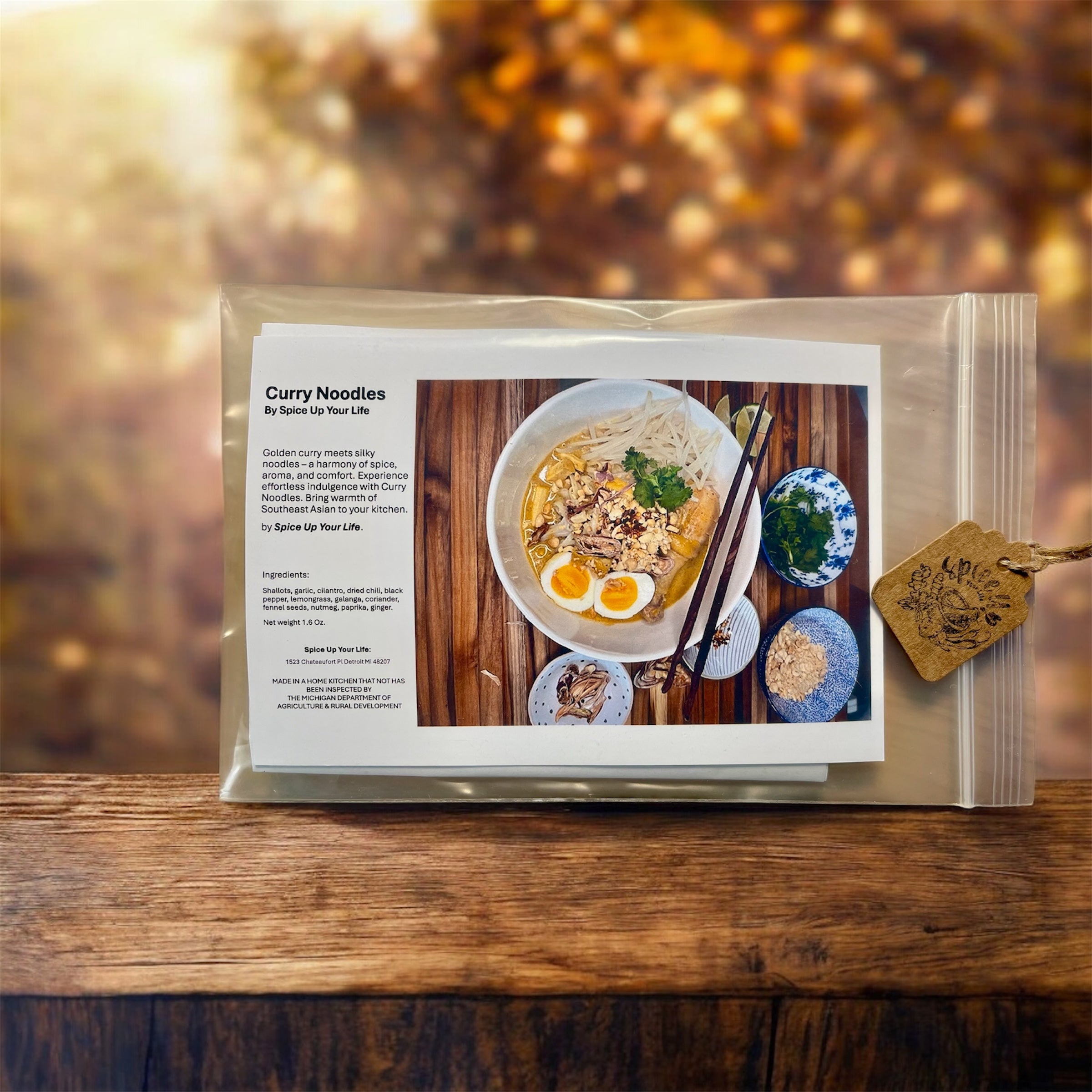 Curry Noodle Kit (with Rice Stick Noodles and Coconut Milk)