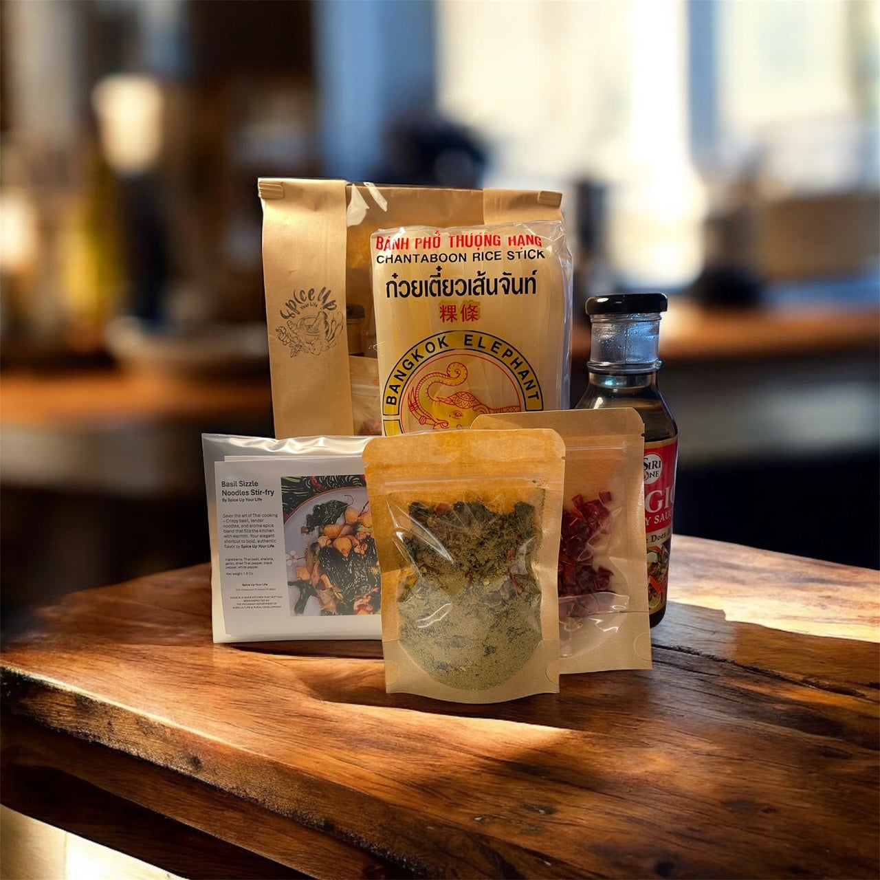 Basil Sizzle Stir-fry Noodles